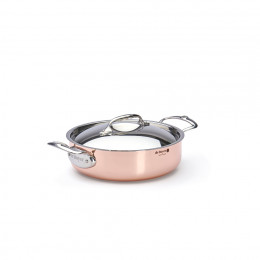 Copper sauté-pan INOCUIVRE Ø20cm with lid