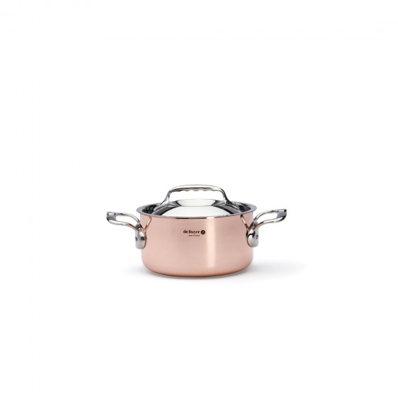 Copper stewpan INOCUIVRE Ø16cm with lid