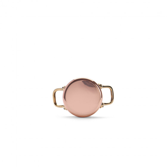 Copper stewpan INOCUIVRE Ø10cm with lid and brass handles