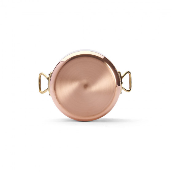 Copper stewpan INOCUIVRE Ø20cm with lid and brass handles