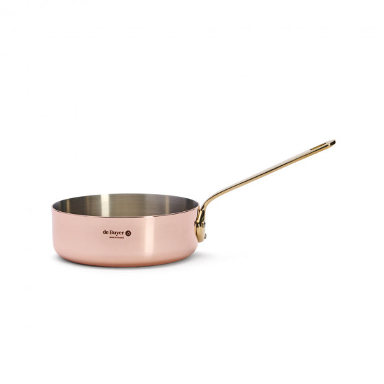Copper sauté-pan INOCUIVRE Ø16cm brass handle