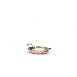 Copper baking dish INOCUIVRE Ø12cm brass handles