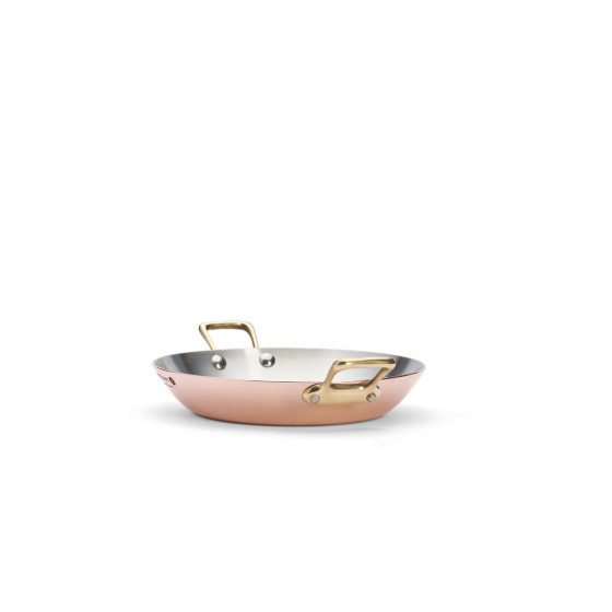 Copper baking dish INOCUIVRE Ø20cm brass handles
