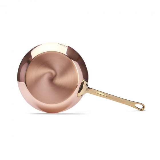 Bratpfanne Kupfer-Edelstahl INOCUIVRE Ø28cm mit Messinggriff