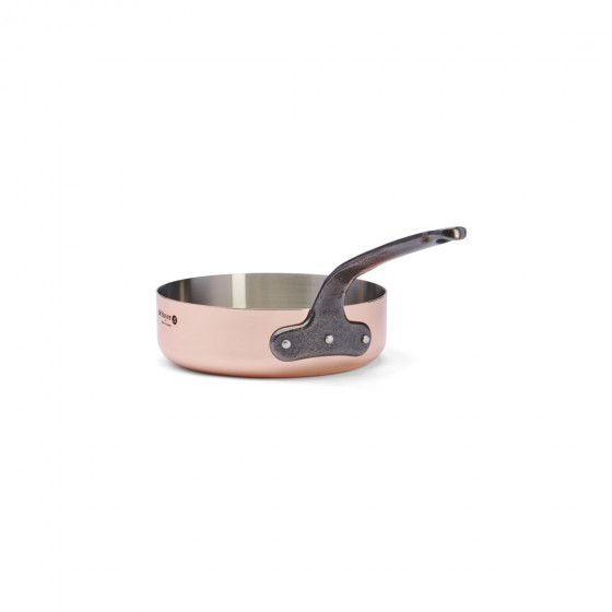 Sauteuse Kupfer-Edelstahl INOCUIVRE Ø20cm mit Gusseisengriff
