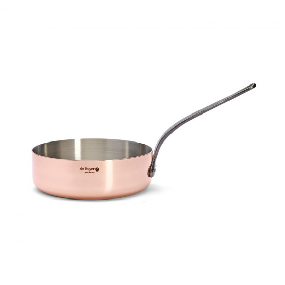 Copper sauté-pan INOCUIVRE Ø28cm cast-iron handle