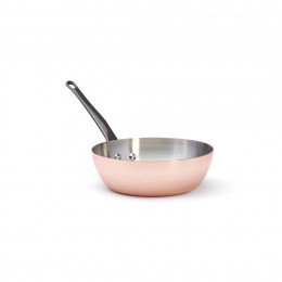 Konische Sauteuse Kupfer-Edelstahl INOCUIVRE Ø20cm mit Gusseisengriff