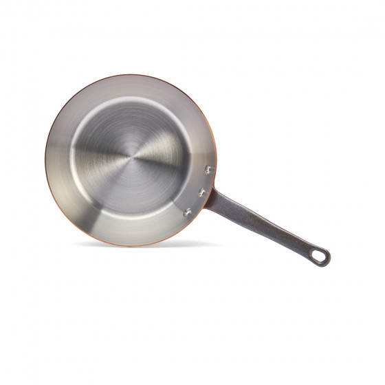 Copper conical sauté-pan INOCUIVRE Ø24cm cast-iron handle