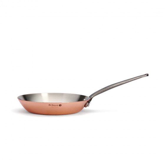 Bratpfanne Kupfer INOCUIVRE Ø24cm mit Gusseisengriff