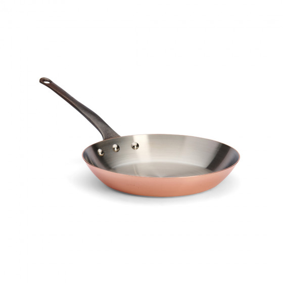 Bratpfanne Kupfer INOCUIVRE Ø28cm mit Gusseisengriff