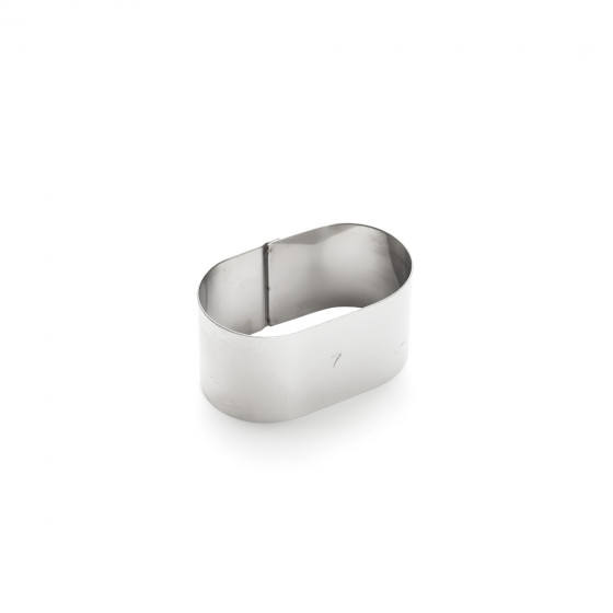 Ring, stainless steel, oblong