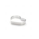 Cercle à pâtisserie inox, forme cœur Ht 4 cm