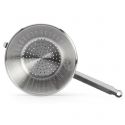 Stainless steel conical colander with handle