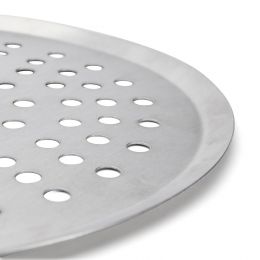 Baking tray oblique edges, perforated