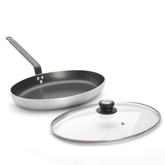 Ovale Fischpfanne Choc Resto Mit Deckel