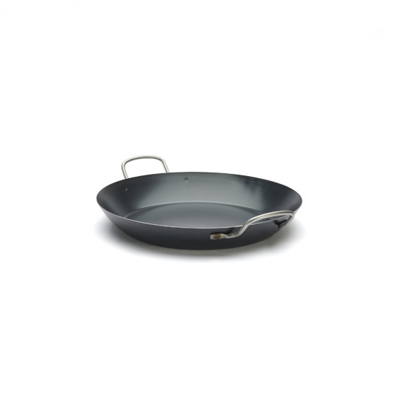 Blue steel paella pan LA LYONNAISE Ø34cm