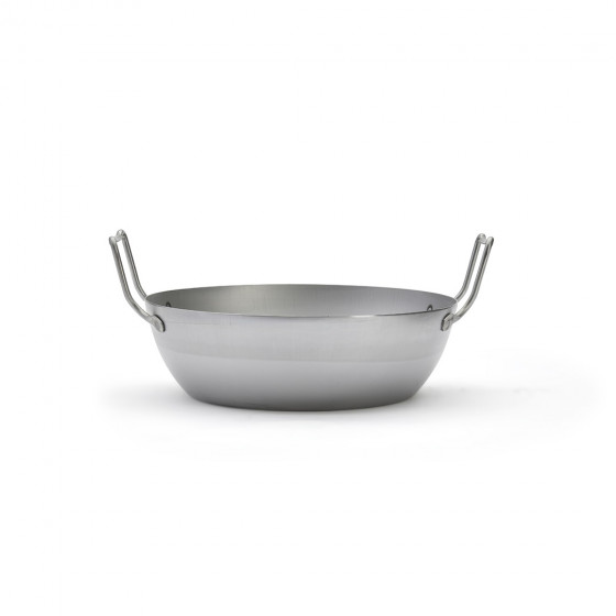 Rounded steel deep-fryer LA LYONNAISE Ø28cm