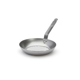 Steel "Grill" frypan CARBONE PLUS