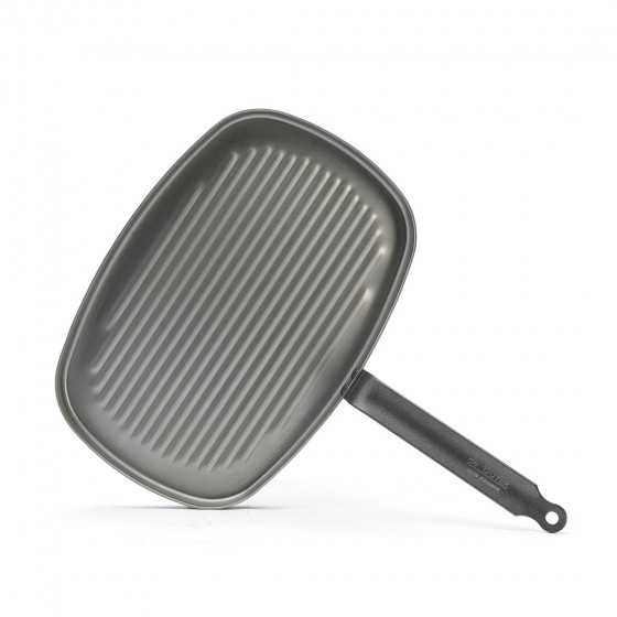 Steel "Grill" frypan CARBONE PLUS 38x26cm