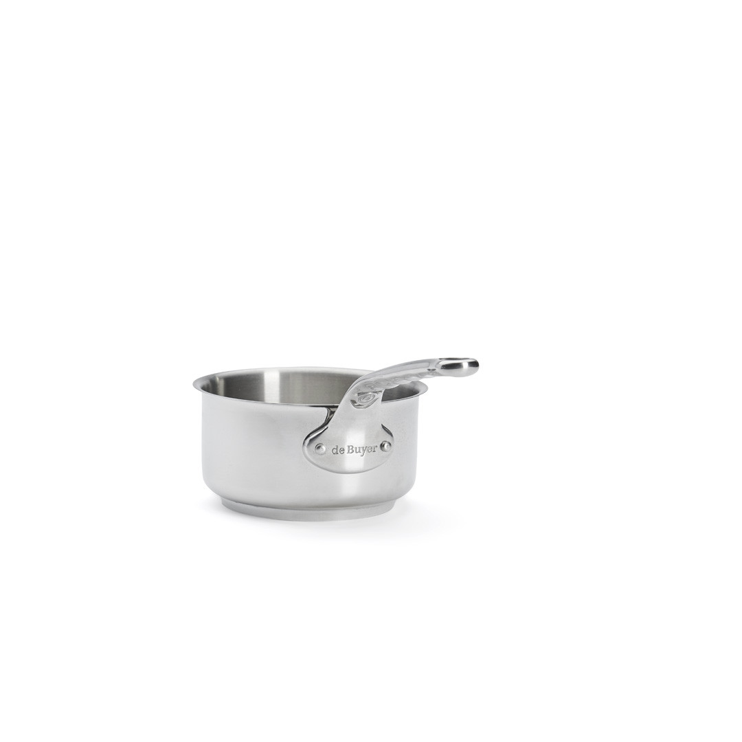 Casserole MILADY en inox avec queue en fonte d’inox, acier inox