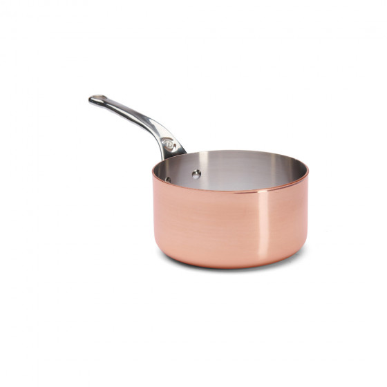 Kupferkasserolle PRIMA MATERA Ø16cm - Edelstahlgriff