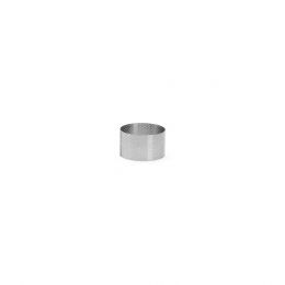 Perforated stainless steel circle Ht45mm