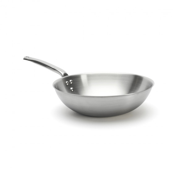 Stainless steel Wok ALCHIMY Ø28cm