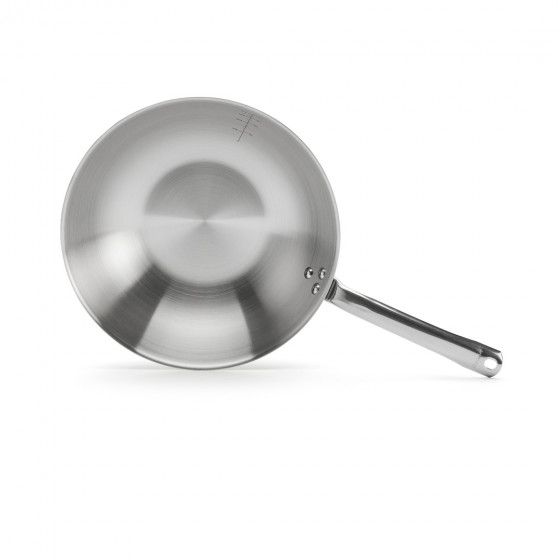 Stainless steel Wok ALCHIMY Ø28cm