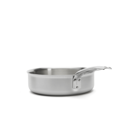 Stainless steel straight sauté-pan ALCHIMY Ø28cm