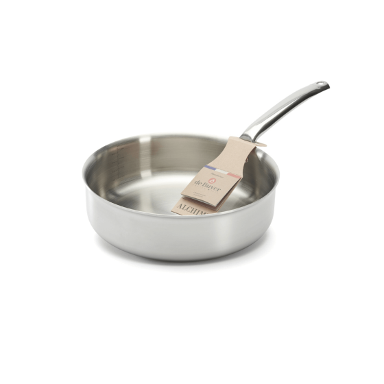 Sauteuse bord droit en inox ALCHIMY Ø28cm