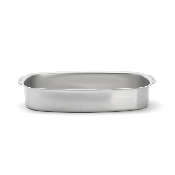 Plat à four inox rectangulaire 38x26 cm
