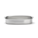 Rectangular stainless steel roasting dish 38x26 cm