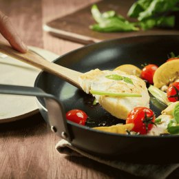 Poêle antiadhésive pour cuissons douces
