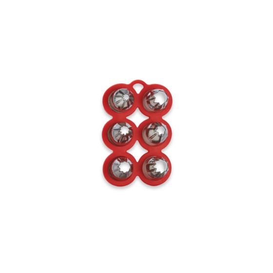 Set 6 Sterntüllen Tritan GARNIERSET mit Sockel