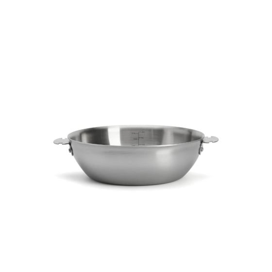 Rounded Stainless Steel Saute Pan ALCHIMY LOQY Ø24cm