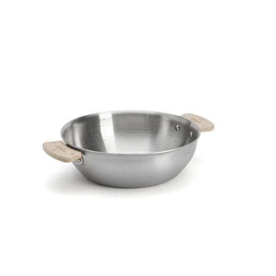 Rounded Stainless Steel Saute Pan ALCHIMY LOQY Ø24cm