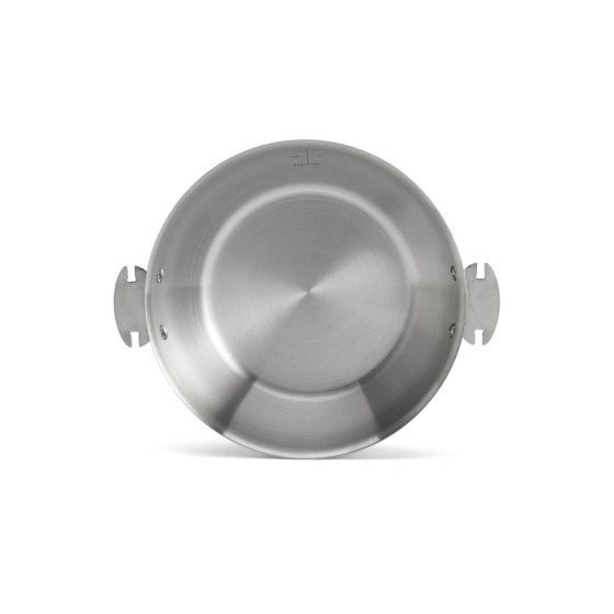 Removable rounded Stainless Steel Saute Pan ALCHIMY LOQY Ø24cm