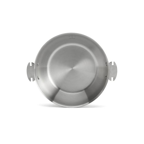 Rounded Stainless Steel Saute Pan ALCHIMY LOQY Ø24cm