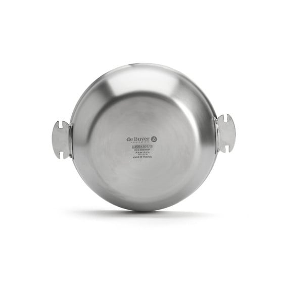 Rounded Stainless Steel Saute Pan ALCHIMY LOQY Ø24cm