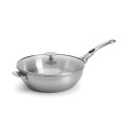 Rounded Stainless Steel Saute Pan ALCHIMY LOQY Ø24cm