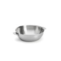 Rounded Stainless Steel Saute Pan ALCHIMY LOQY Ø24cm
