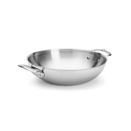Stainless steel Wok AFFINITY Ø32cm with 2 handles