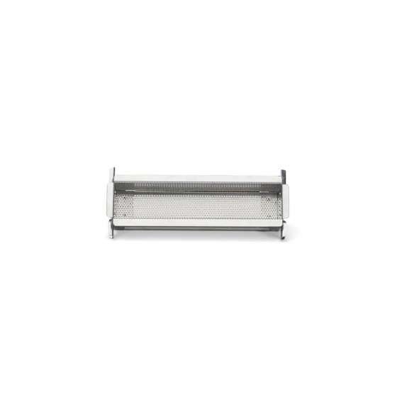 Zusammenklappbare Pastetenform aus perforiertem Edelstahl GEOFORME 24x5x6cm