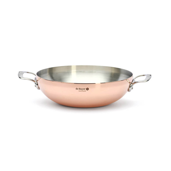 Wok bombé cuivre PRIMA MATERA Ø32cm
