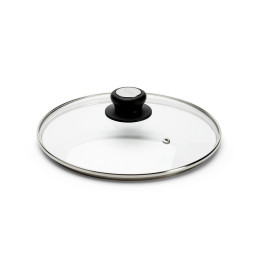 Glasdeckel mit Bakelitgriff Ø24cm