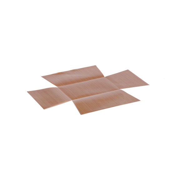 Rechteckige Backform aus Edelstahl 15x10,3cm + 2 Antihaft-Backtrennfolie