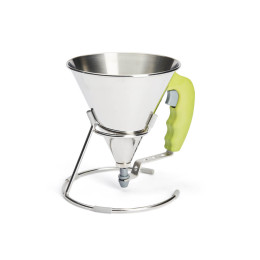 Entonnoir à piston avec pied 0,8 L. inox KWIK