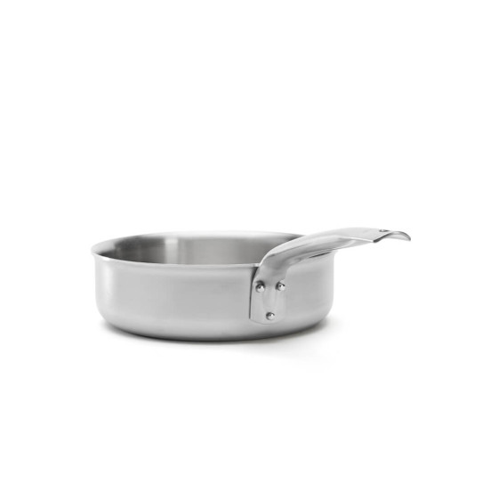 Stainless steel straight sauté-pan ALCHIMY Ø24cm