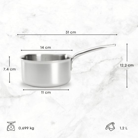 Casserole en inox ALCHIMY Ø14cm