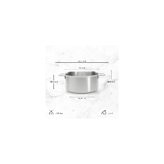 Stainless steel stewpan ALCHIMY Ø20cm